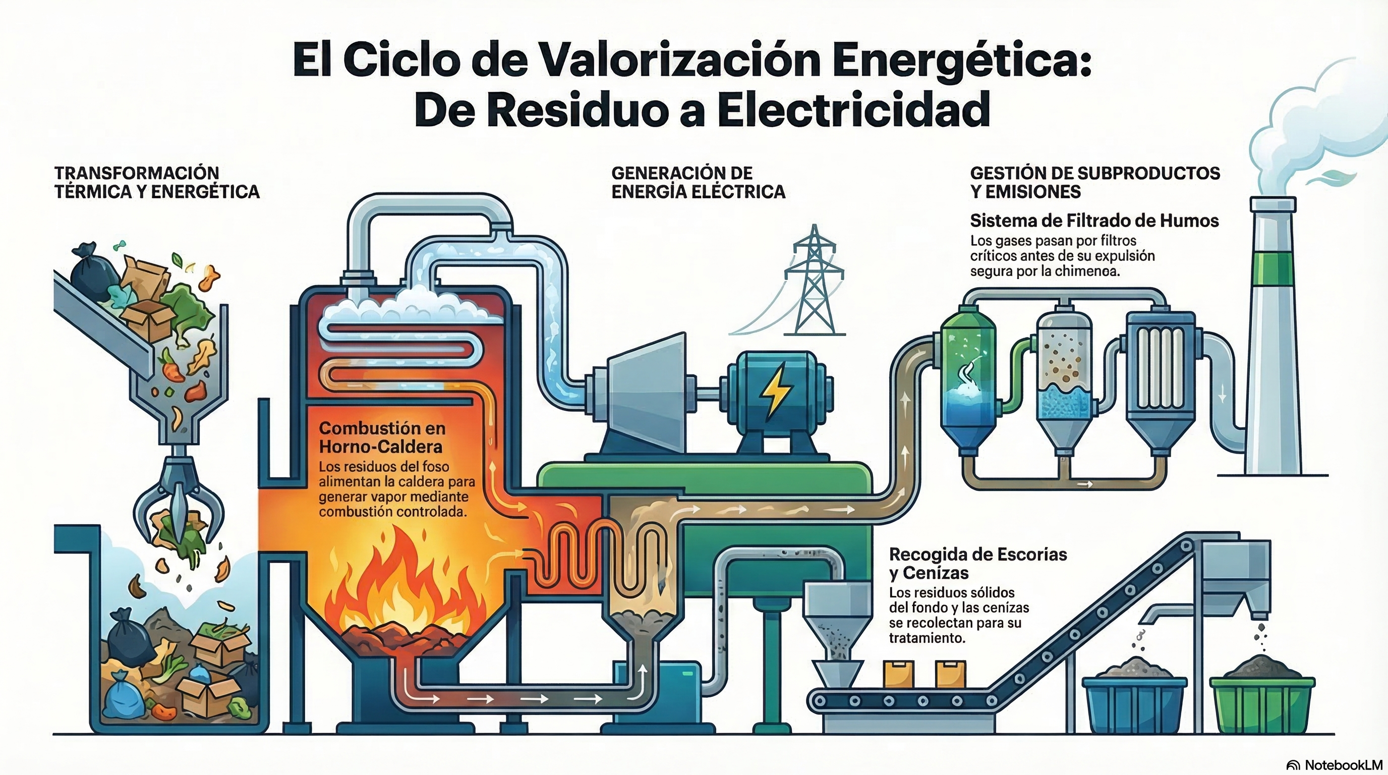 El Ciclo de Valorización Energética: De Residuo a Electricidad